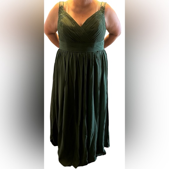 Green Sweetheart Corset Back Lace Embellished Formal Gown Dress 3x? - Picture 4 of 15